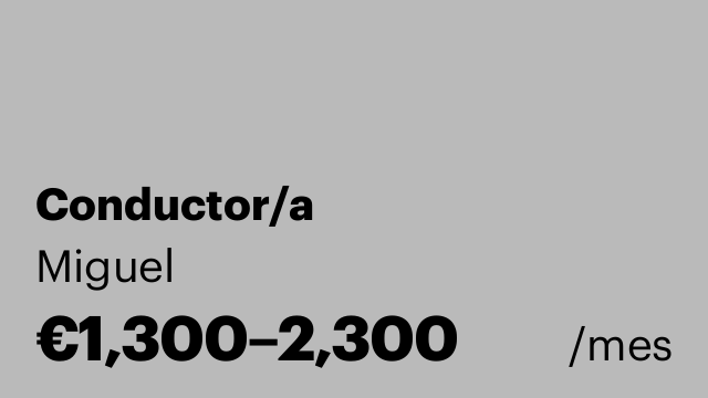 Conductor/a