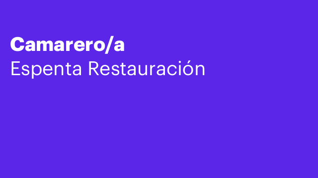 Camarero/a