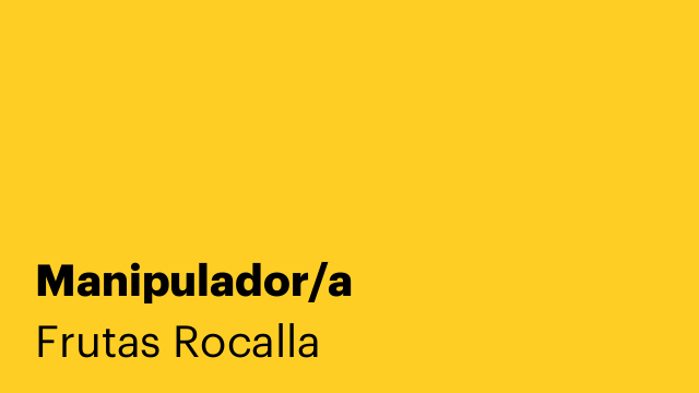 Manipulador/a