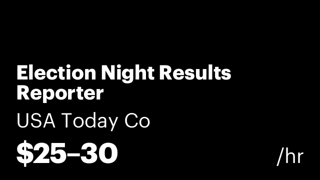 Election Night Results Reporter