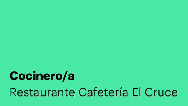 Cocinero/a