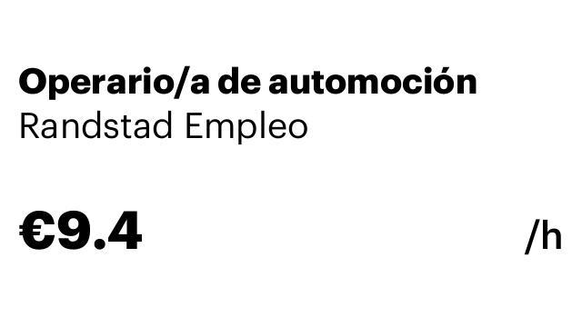 Operario/a de automoción