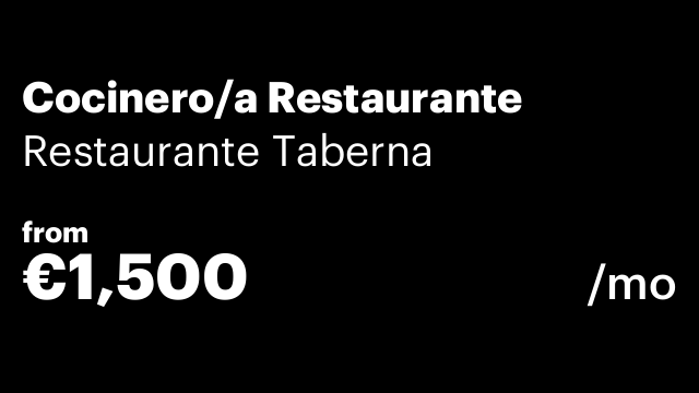 Cocinero/a Restaurante
