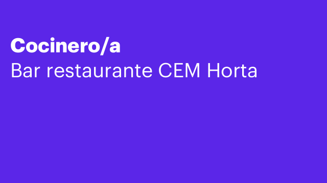 Cocinero/a