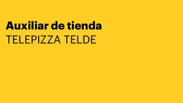 Auxiliar de tienda