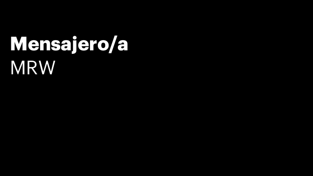 Mensajero/a
