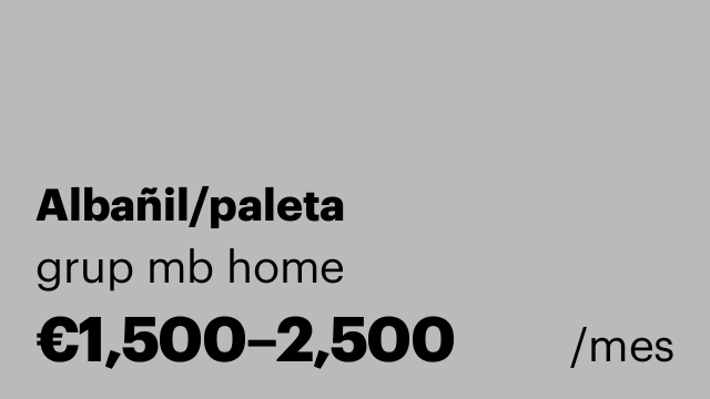 Albañil/paleta