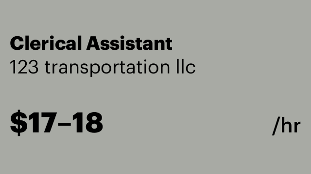 Clerical Assistant