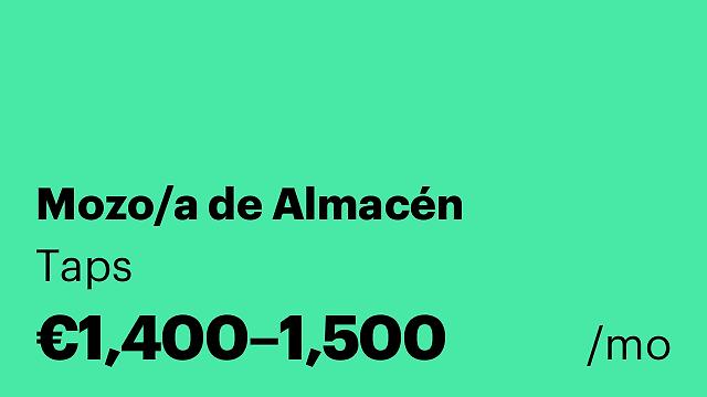Mozo/a de Almacén