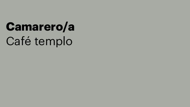 Camarero/a