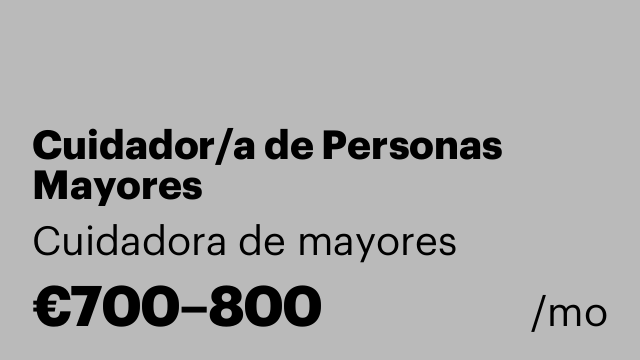 Cuidador/a de Personas Mayores