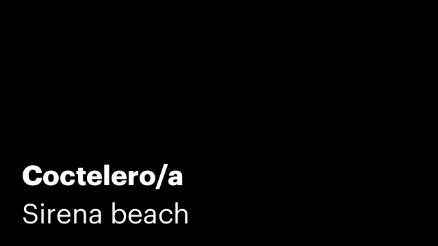 Coctelero/a