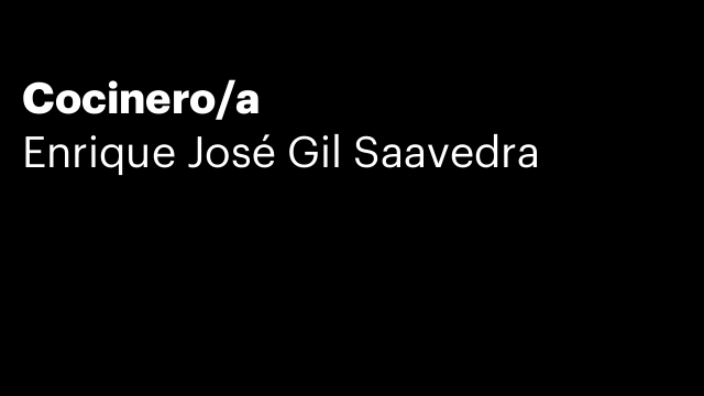 Cocinero/a