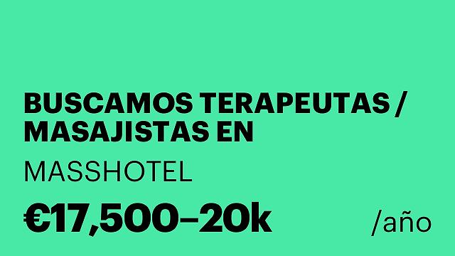 BUSCAMOS TERAPEUTAS / MASAJISTAS EN BARCELONA