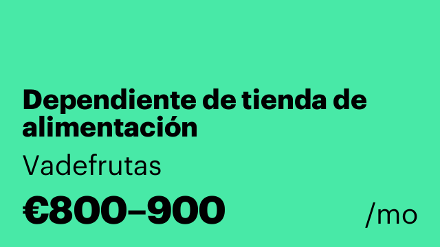 Dependiente de tienda de alimentación