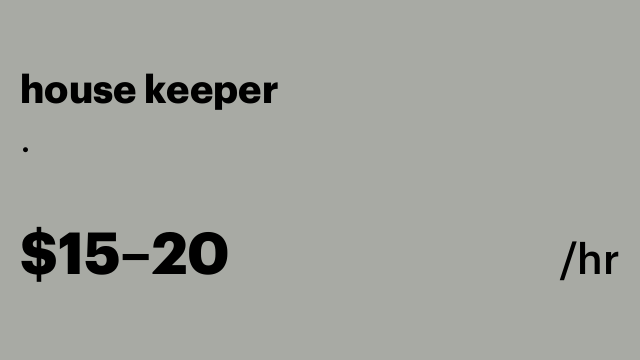 house keeper