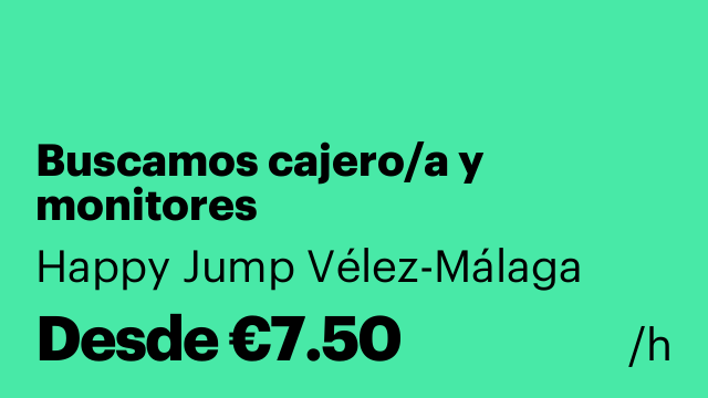 Buscamos cajero/a y monitores