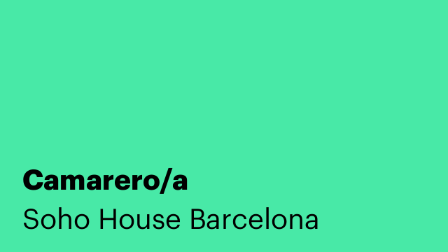 Camarero/a