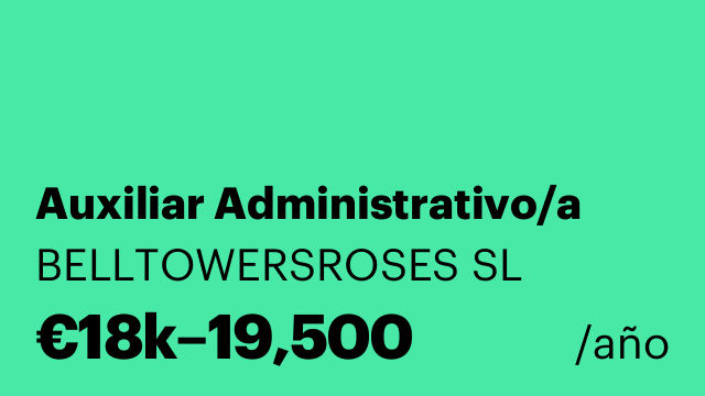 Auxiliar Administrativo/a
