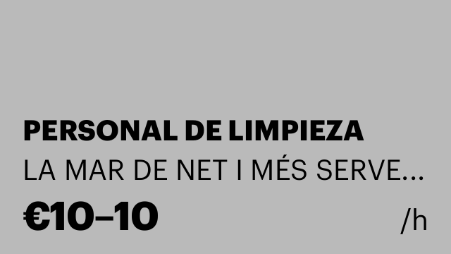 PERSONAL DE LIMPIEZA