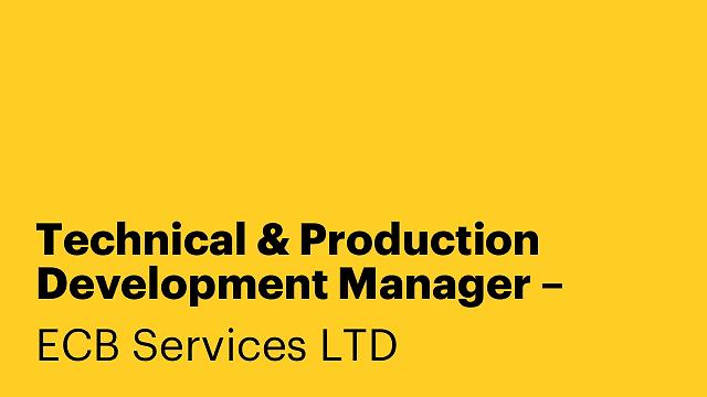 Technical & Production Development Manager – French Pâtisserie