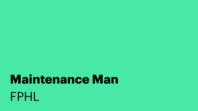 Maintenance Man