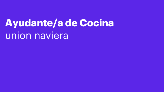 Ayudante/a de Cocina