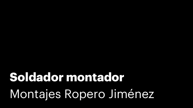 Soldador montador