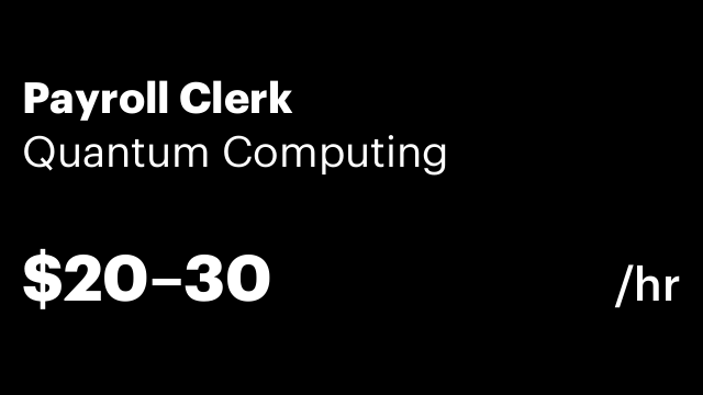 Payroll Clerk