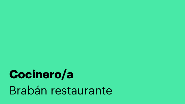 Cocinero/a