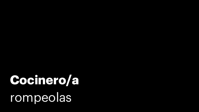 Cocinero/a