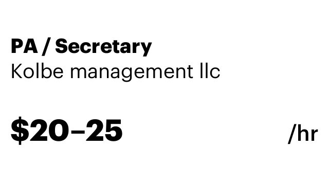 PA / Secretary