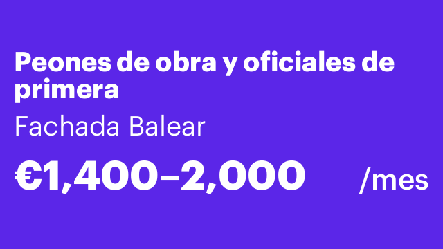 Peones de obra y oficiales de primera
