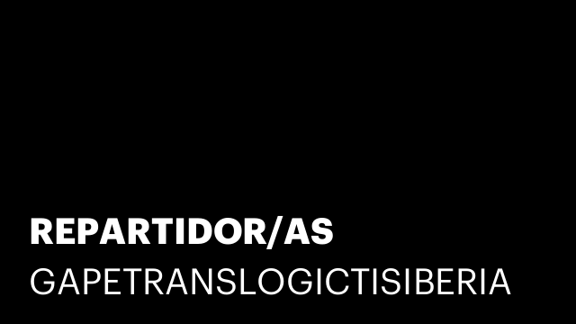 REPARTIDOR/AS