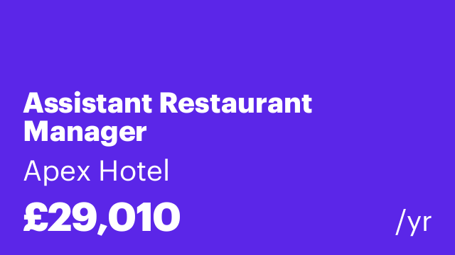 Assistant Restaurant Manager