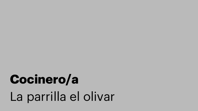 Cocinero/a