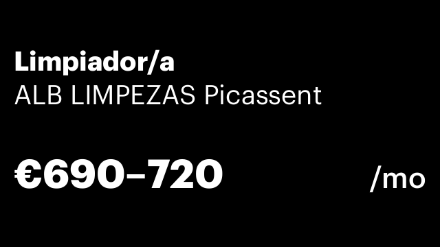 Limpiador/a