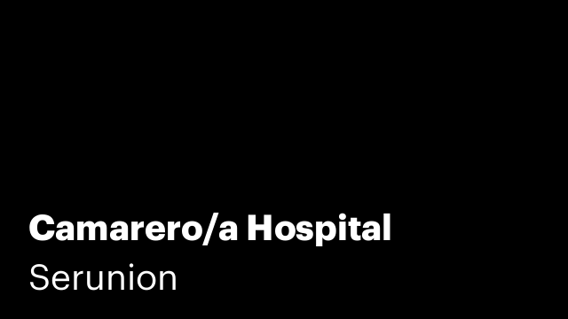Camarero/a Hospital