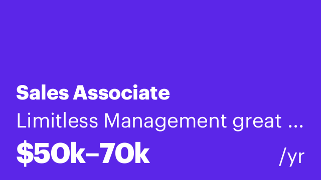 Sales Associate