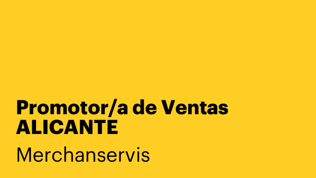 Promotor/a de Ventas ALICANTE