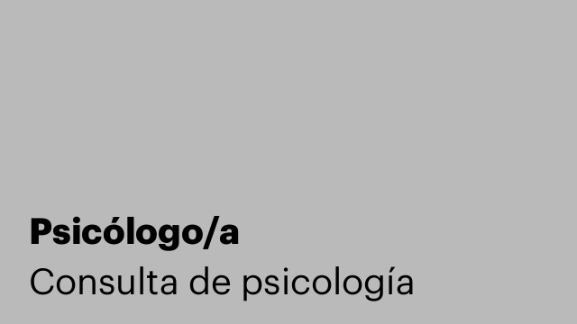 Psicólogo/a