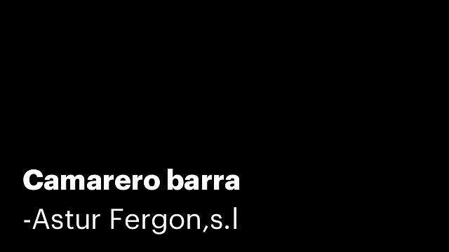 Camarero barra