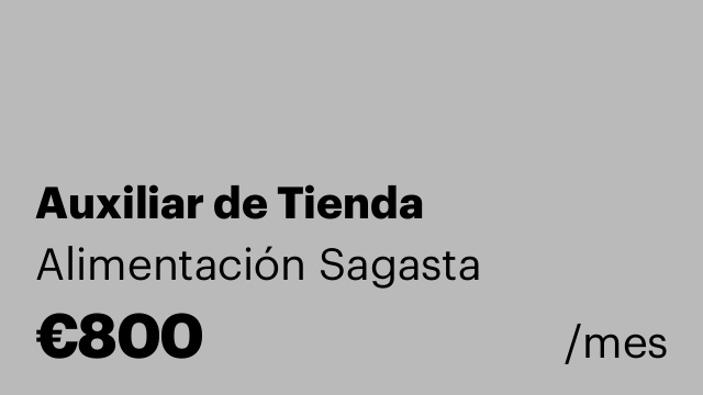 Auxiliar de Tienda