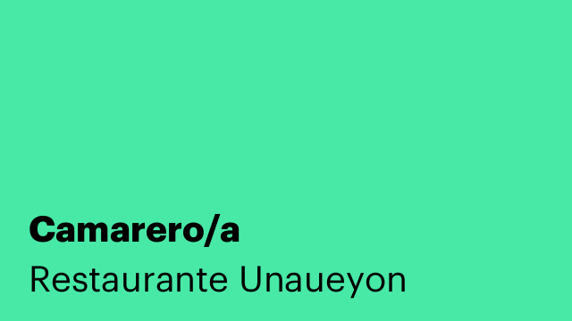 Camarero/a