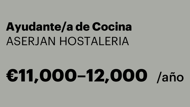 Ayudante/a de Cocina