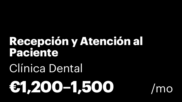 Recepción y Atención al Paciente