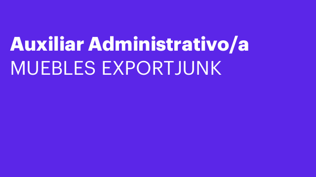Auxiliar Administrativo/a