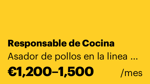 Responsable de Cocina