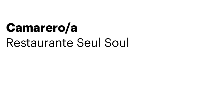 Camarero/a