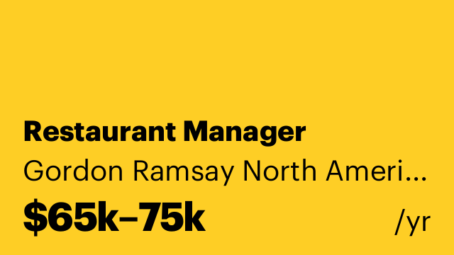 Restaurant Manager